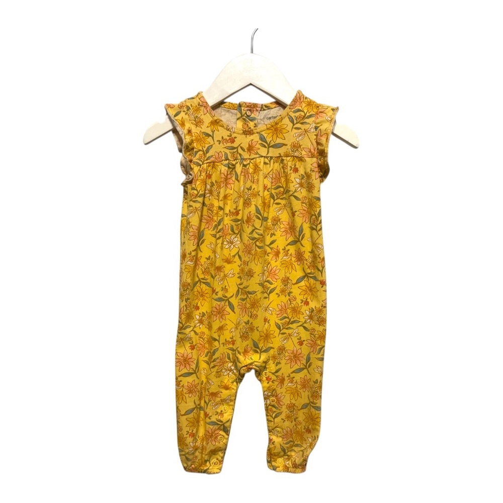 ⭐️ 5/$30 Carter’s Kids Floral Jumpsuit Romper size 9 Months